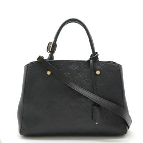 Louis Vuitton Empreinte Montaigne Shoulder Bag Black - Picture 1 of 9